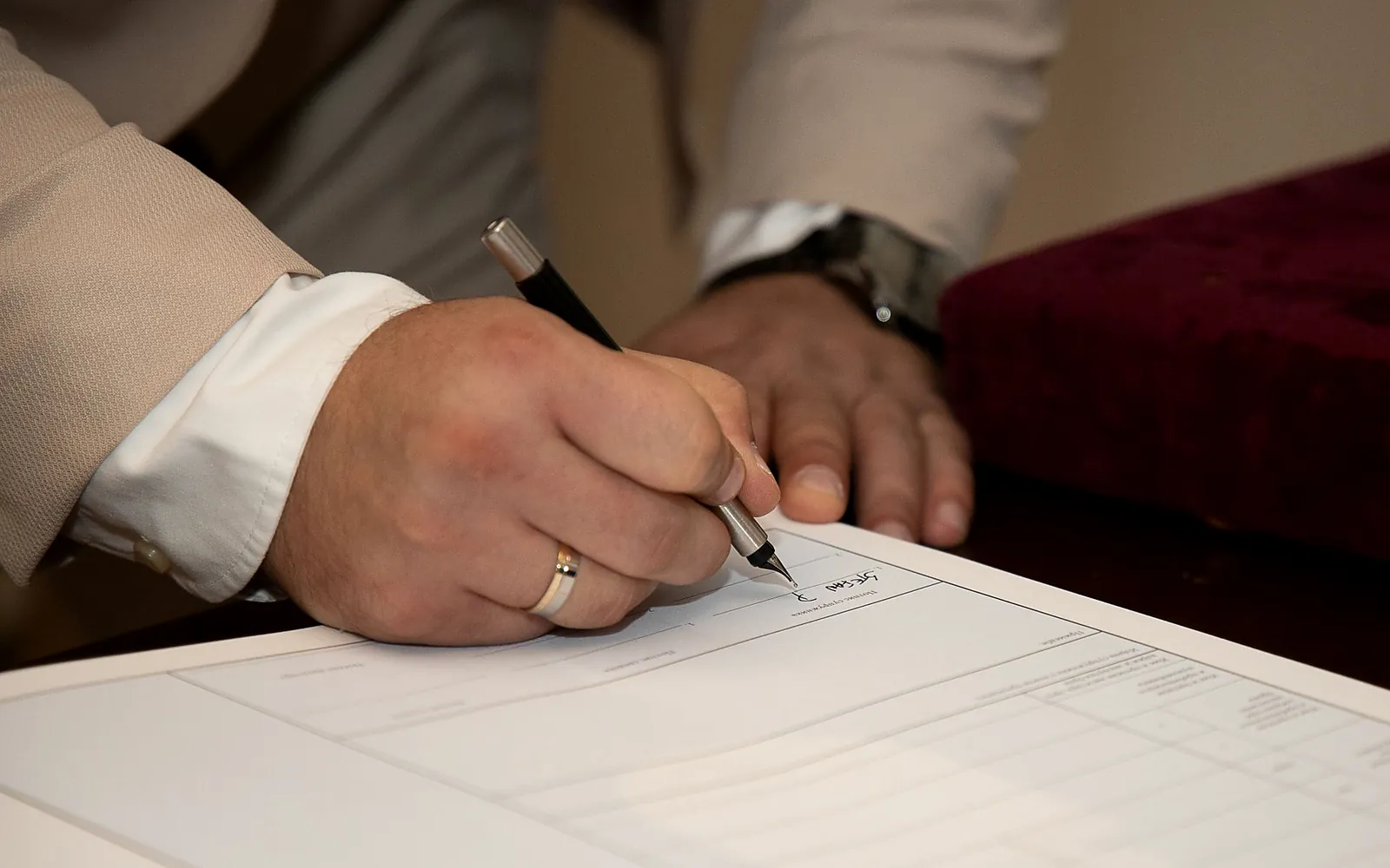 Signing company incorporation documents for a business in Iraq